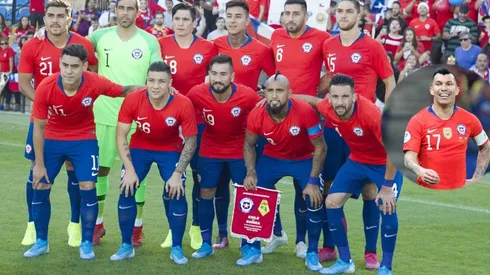 Bravo y la Roja en el amistoso contra Guinea.