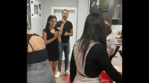 Cristiano Ronado en plena fiesta