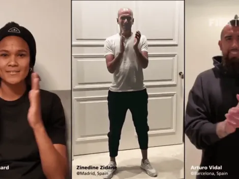 Vidal participa en el homenaje de la FIFA a los “héroes de la humanidad”