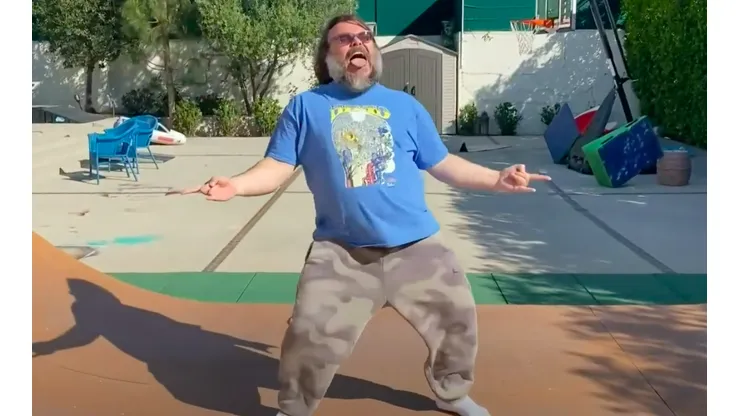 Jack Black la rompe en Tik Tok con sus particulares bailes.
