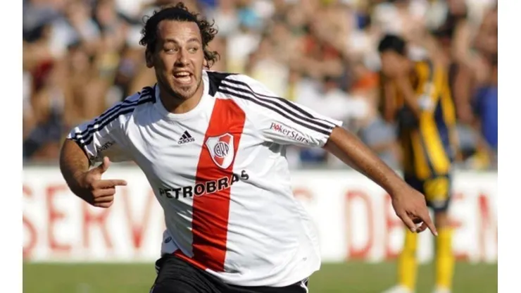 Cristián Fabbiani en la época que jugó en River Plate