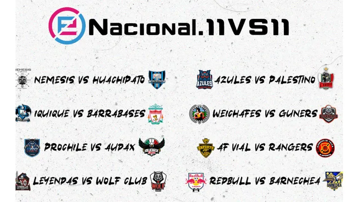 Nuevas fechas del eNacional.11vs11