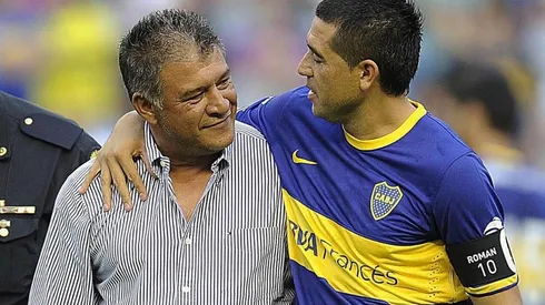 Borghi con Román en Boca Juniors.