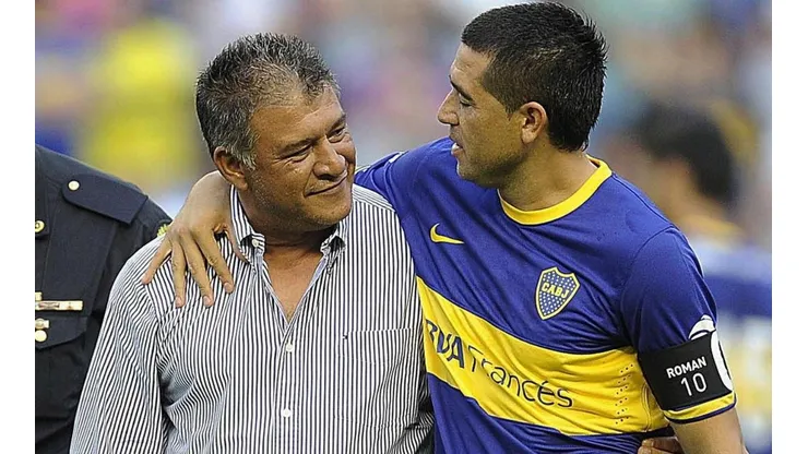 Borghi con Román en Boca Juniors.