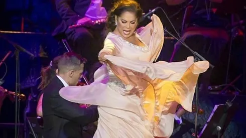 Isabel Pantoja actuó en el Festival de Viña del Mar en 2017.