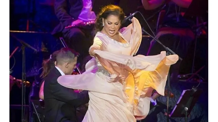 Isabel Pantoja actuó en el Festival de Viña del Mar en 2017.