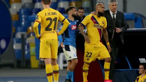 Vidal junto a Setién