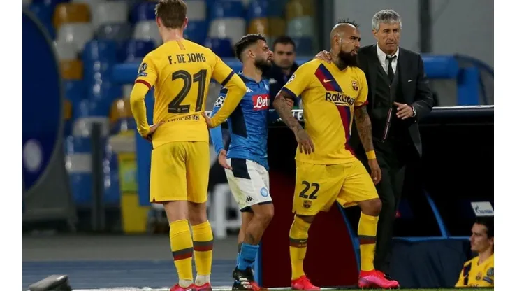 Vidal junto a Setién