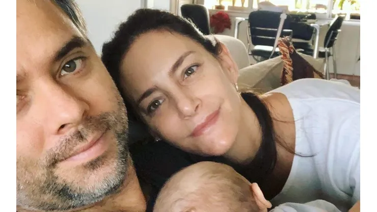 Fernando González y Luciana Aymar tuvieron a su primer hijo en enero pasado.