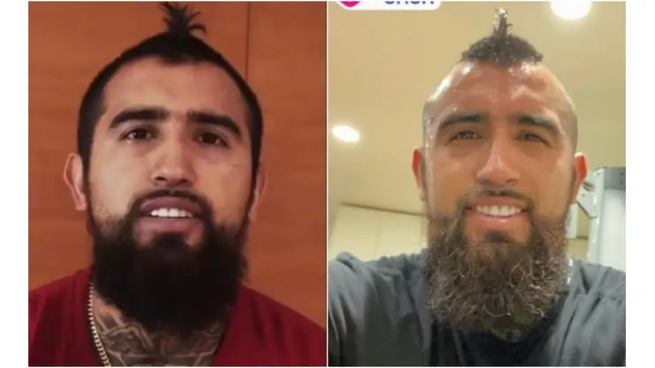 Arturo Vidal se corta el pelo en su casa y recupera el mohicano perdido
