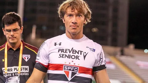 Lugano jugando por Sao Paulo, donde ahora es directivo