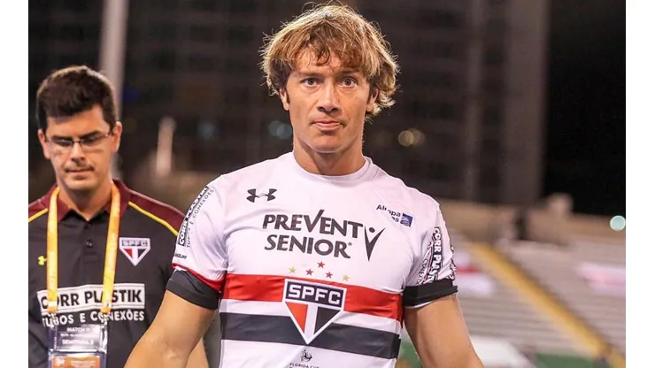 Lugano jugando por Sao Paulo, donde ahora es directivo