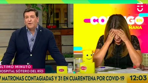 Monserrat Alvarez vivió el temblor al aire, pero desde su casa.