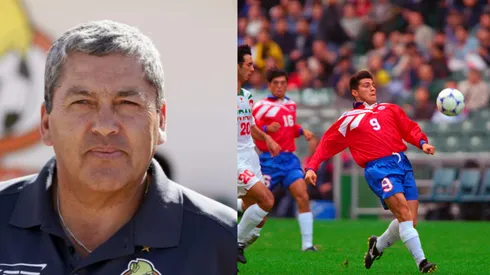 Marcelo Vega ante Irán en un amistoso de 1998