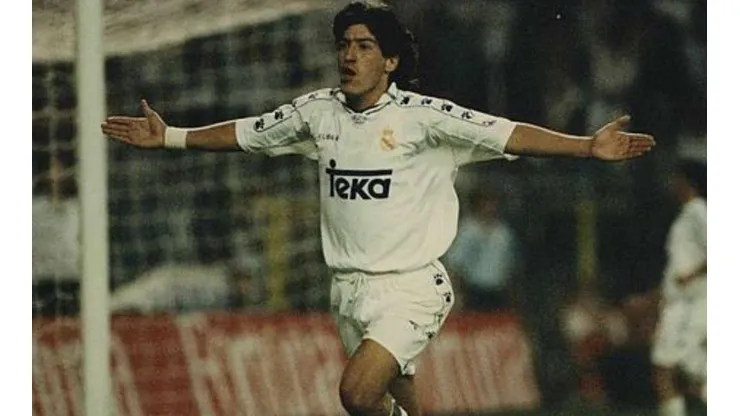 Zamorano se consagró en la elite del fútbol jugando por el Madrid.