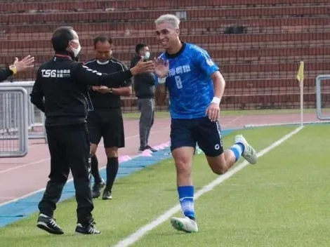 ¡Gol chileno en la vuelta al fútbol en Taiwán!
