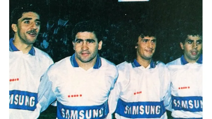 Alberto Acosta junto a Néstor Gorosito, Sergio y Jorge Vázquez.