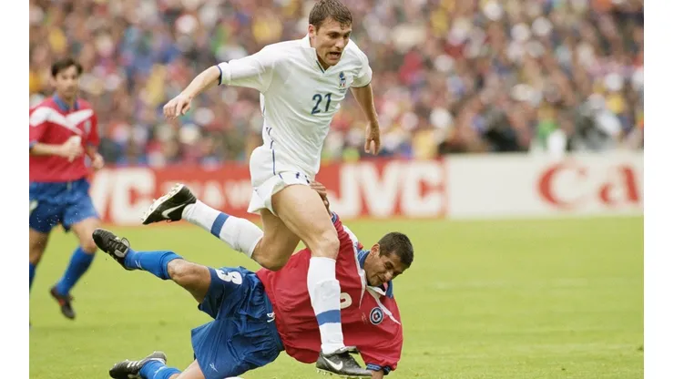 El Toro Vieri ante Chile en el Mundial de Francia 1998