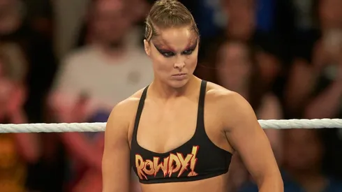 Ronda Rousey en su época de campeona en WWE.