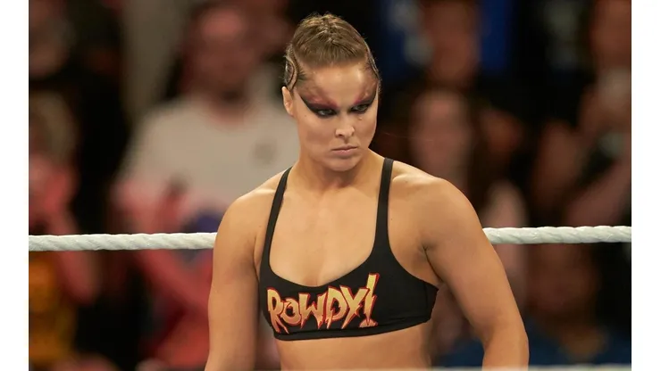 Ronda Rousey en su época de campeona en WWE.