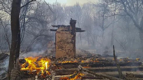 Los incendios están en la zona de Chernóbil desde el 6 de abril.