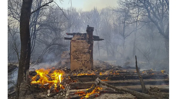 Los incendios están en la zona de Chernóbil desde el 6 de abril.