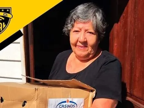 Fernández Vial entrega mercadería a sus hinchas de la tercera edad