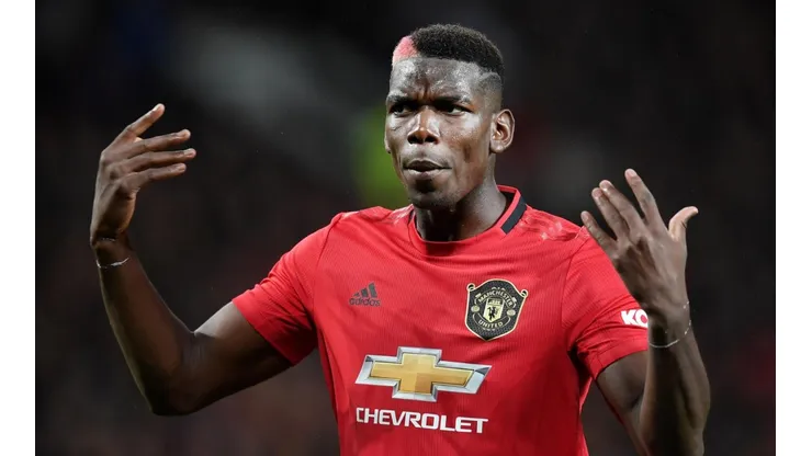 Paul Pogba en su última temporada en el Manchester United