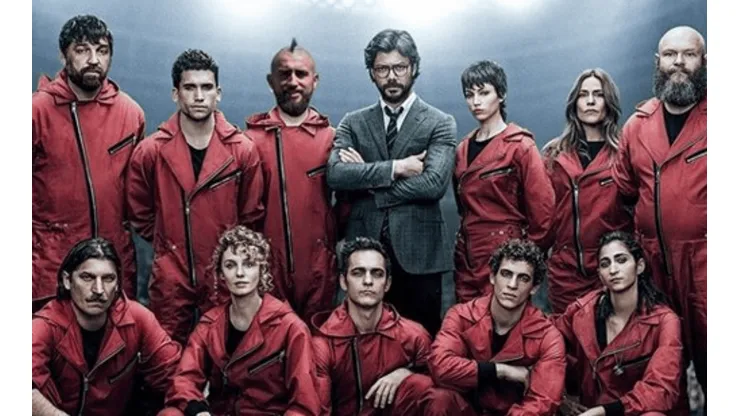 Vidal en un montaje con el elenco de la popular serie