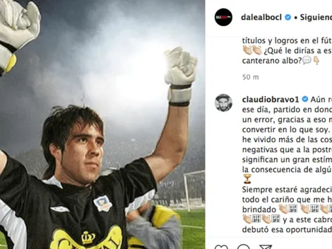 Un emocionado Claudio Bravo recuerda el día de su debut por Colo Colo