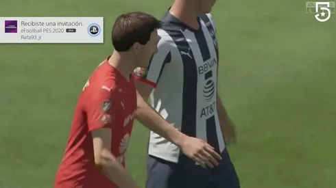 Invitación de PES 2020 en torneo de FIFA 20