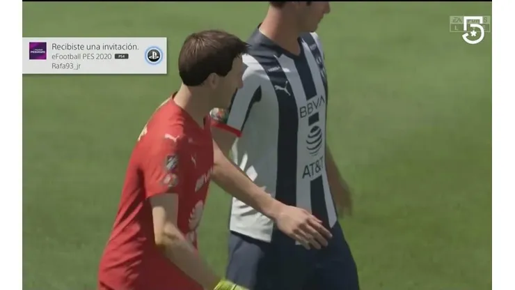 Invitación de PES 2020 en torneo de FIFA 20