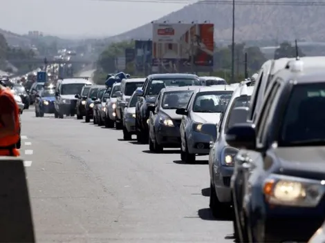 41 mil vehículos salieron de la Región Metropolitana