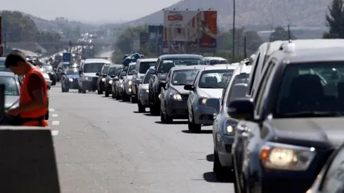 La carretera estuvo congestionada la jornada del jueves.