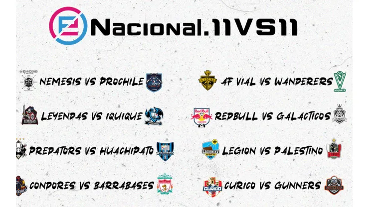 Primera fecha de la eNacional.11v11