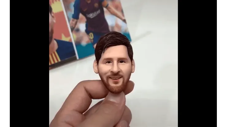 Lionel Messi es de arcilla en la obra de Taocixiansheng