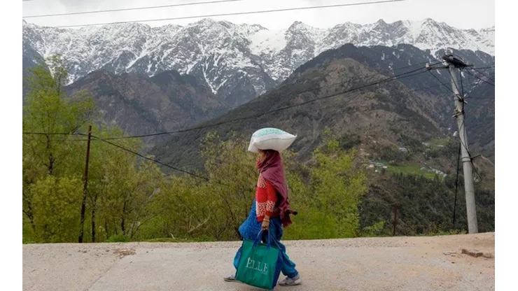 La contaminación no permitía ver el Himalaya ni siquiera desde zonas cercanas.