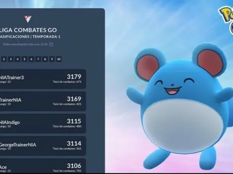 Pokémon GO agrega la Tabla de Clasificación de la Liga Combates GO