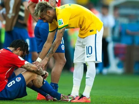 El triste lamento de Mauricio Pinilla y su palo en el Mundial de Brasil