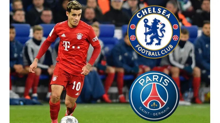 Coutinho domina el balón en un partido del Bayern Munich