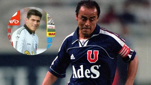 Lucho Musrri y Toby Vega en sus años como futbolistas.