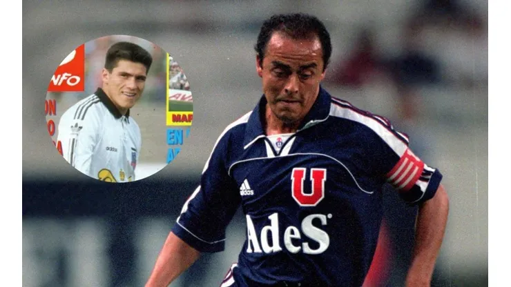 Lucho Musrri y Toby Vega en sus años como futbolistas.