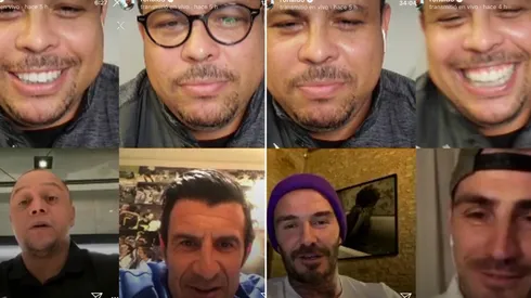 El poderosísimo live de Ronaldo con Roberto Carlos, Figo, Beckham y Casillas.