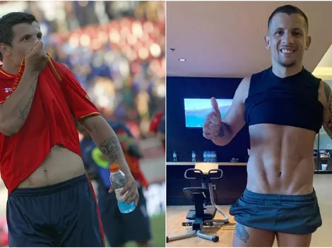 Emiliano Vecchio sorprende y exhibe sus trabajados abdominales