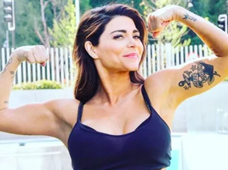 Antonella Ríos enseña a fabricar mascarillas utilizando un sostén