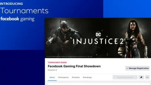 Facebook Gaming con un creador de torneos