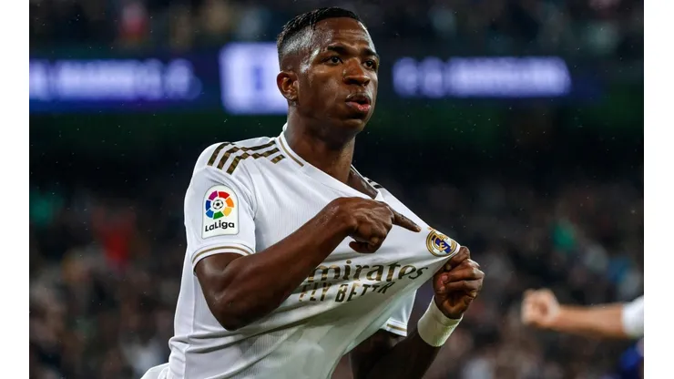 Vinicius marcó en el último clásico ante el Barça