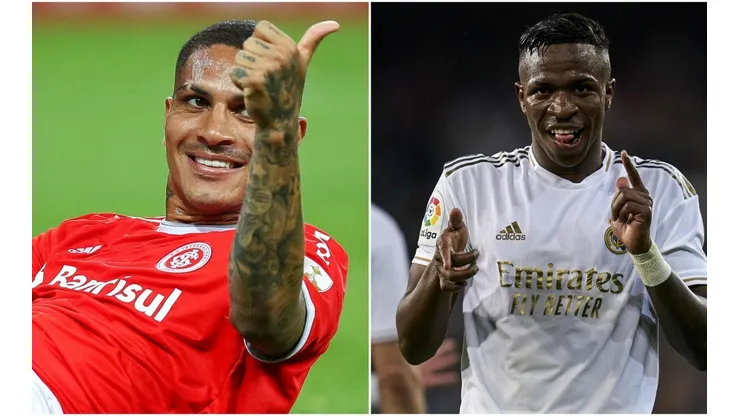 Vinicius Jr no dudó en columpiar a Paolo Guerrero por su nuevo look.