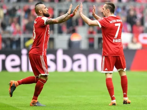 El emotivo saludo cumpleañero de Vidal a Ribery: "Leyenda"