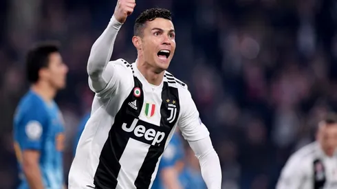 Cristiano Ronaldo festejando un gol en la Juve